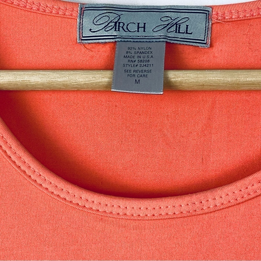 Birch Hill Women’s Coral Pink T-Shirt Medium - Picture 7 of 15